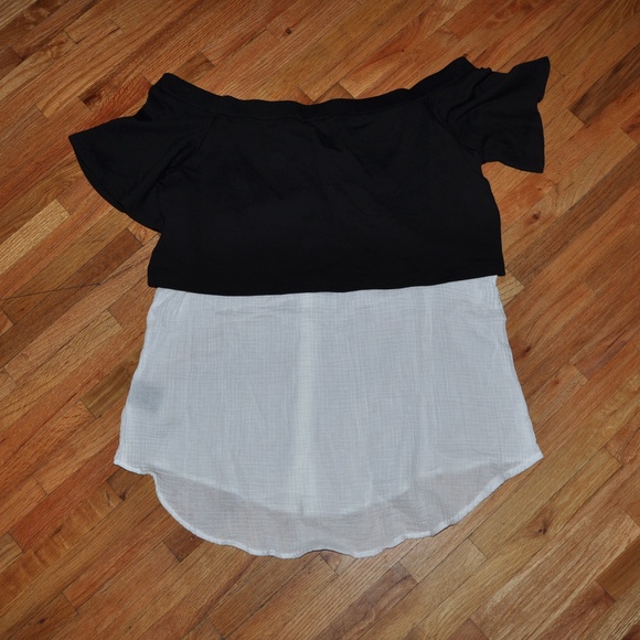 1 Left New POSTMARK Layered Off-Shoulder Tunic NWT - Picture 7 of 7